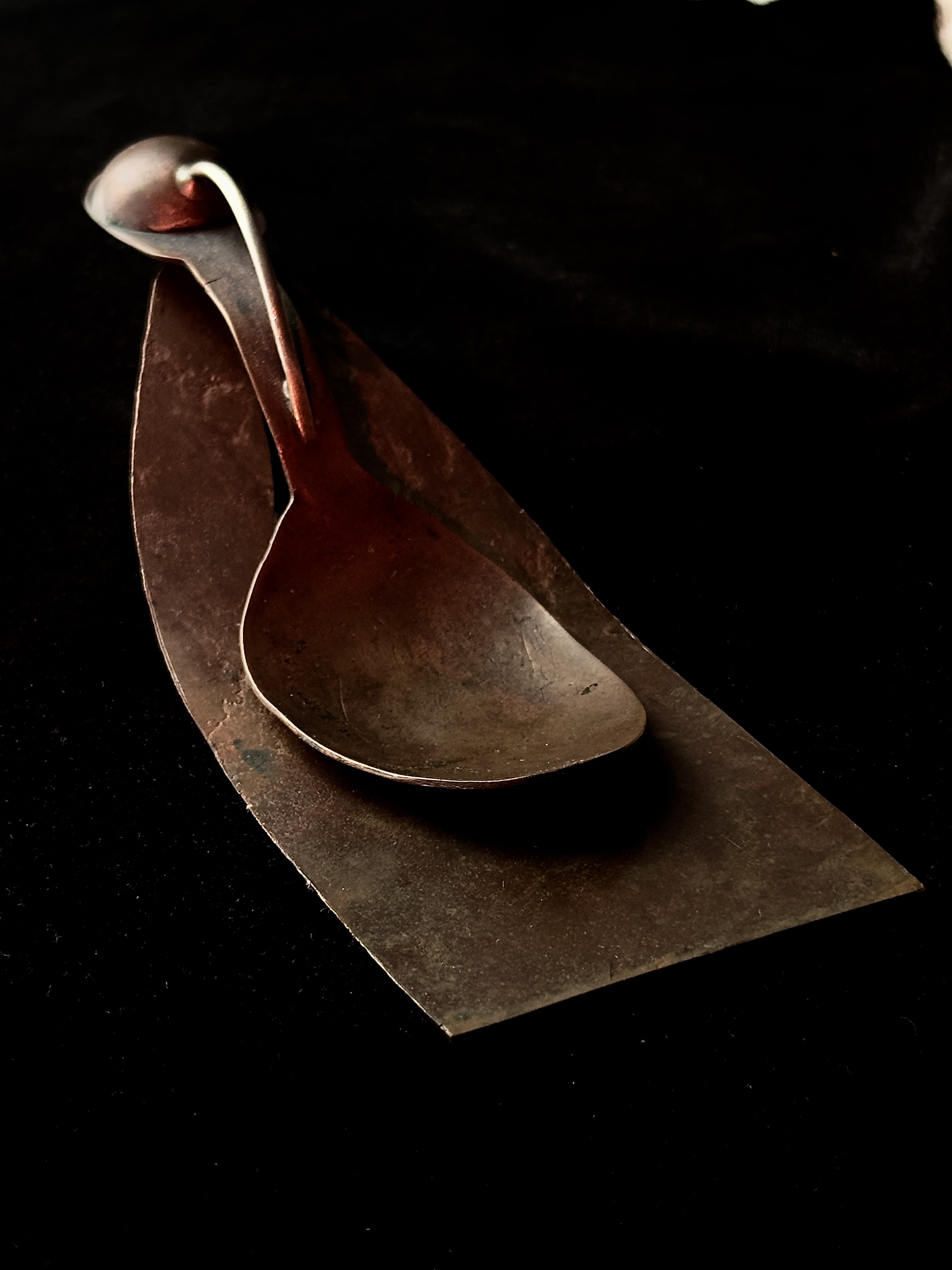 The Uninviting — detail of weathered copper texture